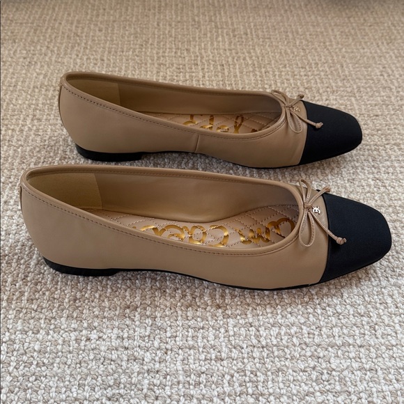 Sam Edelman Beige and Black Marley Ballet Flats - Size 9.5 - Picture 3 of 8